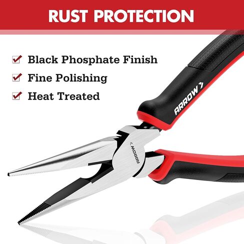 ARROW 3PC Pliers Set, Includes 8.5 Inch Linesman, 8 Inch Needle Nose Pliers, 6 Inch Diagonal Cutter, Comfortable Ergonomic Anti-slip Handle, for Basic Repairs in Kuwait