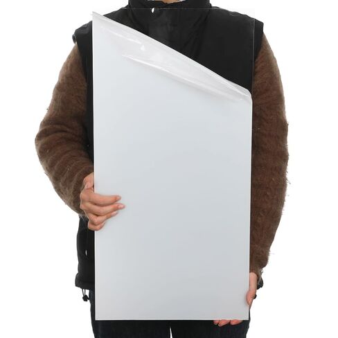 2 Pcs 12 x 24 x 1/8 Polycarbonate Clear Plastic Sheet, Stronger, Shatter Resistant, Easier to Cut, Bend, Transparent Plastic Panels Board for DIY Industrial Hobby Crafts Picture Frames in Saudi Arabia
