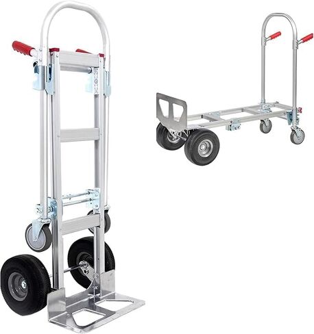 Dutro 2-in-1 Truck Truck Truck و Dolly Cart مع عجلات لا تتدفق in Saudi Arabia