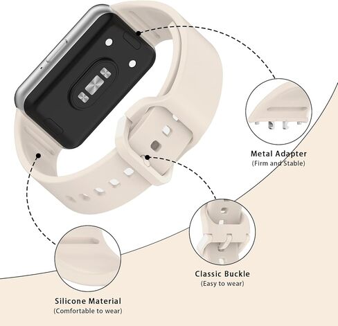 Silicone Sport Band for Samsung Galaxy Fit 3, Adjustable Replacement Watch Strap for Galaxy Fit 3 SM-R390 Women Men in Kuwait