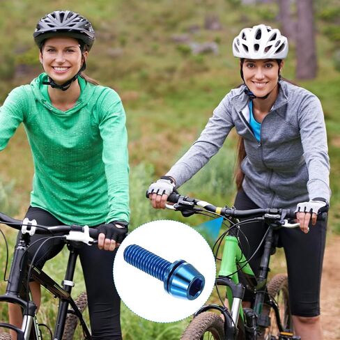 Patikil M5x18mm Titanium Bicycle STEM BOLT ، 6 حزمة مسدس مدبب بروت براغي الجبل بديل المسمار مع غسالة لأجزاء جذع الدراجات ، الأرجواني in Saudi Arabia
