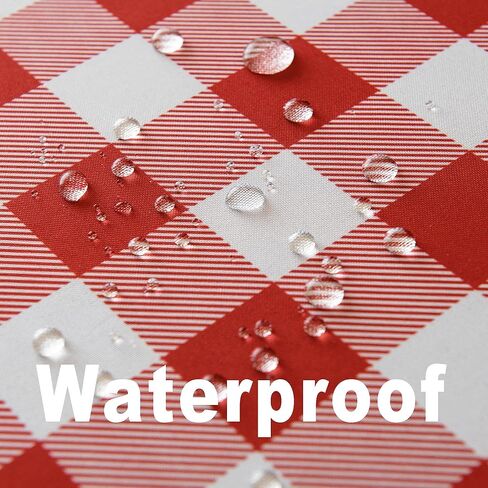 Waterproof Checkered Tablecloth Fabric - Rectangle 58x84 Inch Classic Gingham Buffalo Plaid Table Cloth for Indoor/Outdoor Use - Washable Table Cover for Kitchen, BBQs, and Parties in Saudi Arabia