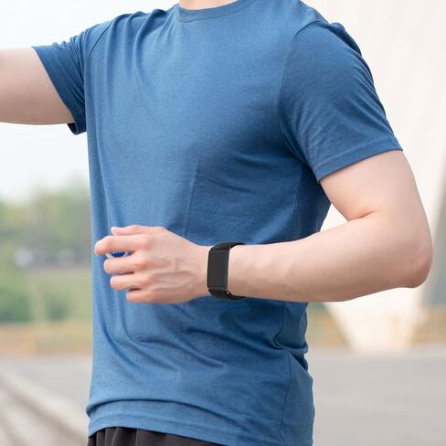 فرقة مضفر متوافقة مع Amazfit Helio Strap/CMF Watch 3 Pro ، تصميم مشبك مغناطيسي ، معصم رياضة ناعم مرن للتنفس للياقة حزام Helio in Saudi Arabia