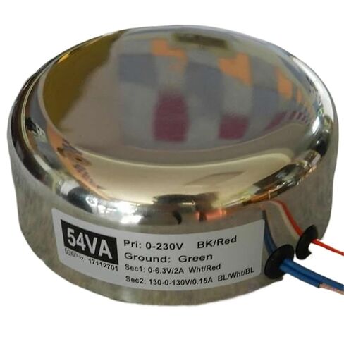 1pcs 54W Stainless Steel Sealing Cover 6N OFC enameled Wire O-Type Transformer Hand-Wound Adjustment Rate 8% in Kuwait