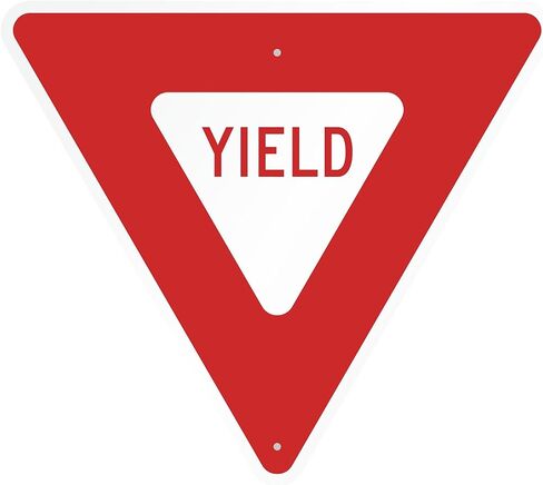 SmartSign Livel MUTCD علامة حركة المرور المتوافقة مع 24 "× 24" ، 3M مهندس من الألومنيوم العاكس ، متينة ، وضوح عالية ، وعلامة السلامة على الطرق ، مصنوعة في الولايات المتحدة الأمريكية in Saudi Arabia