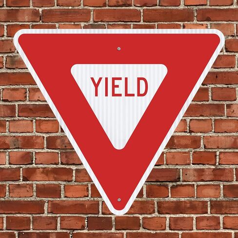 SmartSign Livel MUTCD علامة حركة المرور المتوافقة مع 24 "× 24" ، 3M مهندس من الألومنيوم العاكس ، متينة ، وضوح عالية ، وعلامة السلامة على الطرق ، مصنوعة في الولايات المتحدة الأمريكية in Saudi Arabia