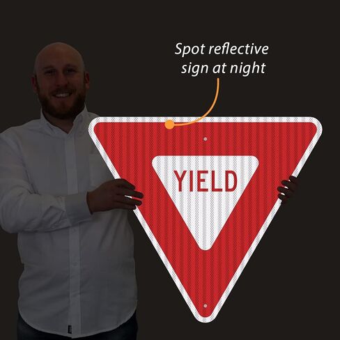 SmartSign Livel MUTCD علامة حركة المرور المتوافقة مع 24 "× 24" ، 3M مهندس من الألومنيوم العاكس ، متينة ، وضوح عالية ، وعلامة السلامة على الطرق ، مصنوعة في الولايات المتحدة الأمريكية in Saudi Arabia