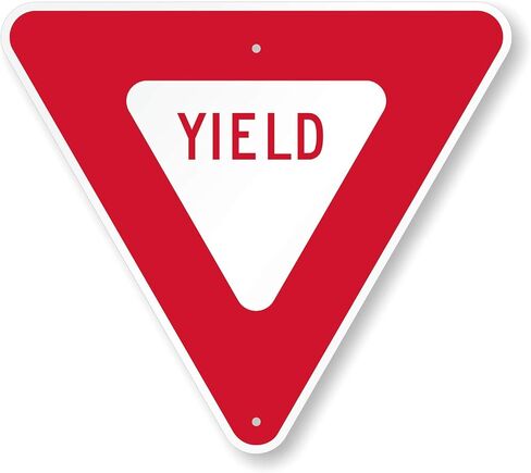 SmartSign Livel MUTCD علامة حركة المرور المتوافقة مع 24 "× 24" ، 3M مهندس من الألومنيوم العاكس ، متينة ، وضوح عالية ، وعلامة السلامة على الطرق ، مصنوعة في الولايات المتحدة الأمريكية in Saudi Arabia