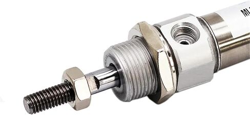 1pcs Mi10/12/16/20/25-10 * 25x30x50x75-S-CA صغير الفولاذ المقاوم للصدأ الأسطوانة الهوائية المزدوجة (السكتة الدماغية 100 مم ، تجويف 16 مم) in Kuwait