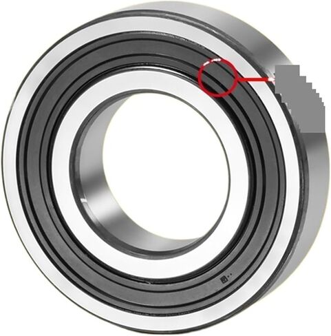 المحامل 6803-2RS محمل سيراميك هجين 17 * 26 * 5MM ، 1pcs ABEC-7 6803 RS محمل الدراجات ، محمل الدراجات الجبلية (6803-2RS-Steel Ball) in Saudi Arabia
