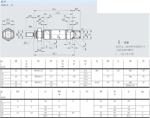 1PCS Cylinder DSNU8 DSNU16 DSNU20 DSNU25 DSNU-16-80-PPV-A MINI من الفولاذ المقاوم للصدأ من الفولاذ المقاوم للصدأ ، الأسطوانة الهوائية الهوائية (-100-PPV-A ، DSNU-20) in Kuwait