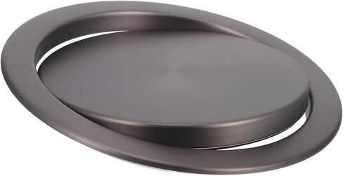 Aboofan Drop-in Contertop Trash Bin LID ، مستديرة من النفايات ، غطاء توازن الفولاذ المقاوم للصدأ ، غلاف رفرف رفرف راحة ، قمامة الأرجوحة ، يمكن أن تتناسب إكسسوارات 18-20 سم in Saudi Arabia