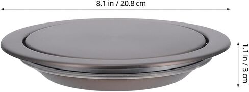 Aboofan Drop-in Contertop Trash Bin LID ، مستديرة من النفايات ، غطاء توازن الفولاذ المقاوم للصدأ ، غلاف رفرف رفرف راحة ، قمامة الأرجوحة ، يمكن أن تتناسب إكسسوارات 18-20 سم in Saudi Arabia