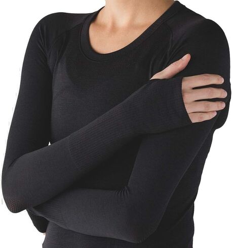 LULULEMONS TECH TECH Long Sleeve Crew (Black ، 10) in Saudi Arabia