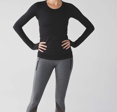 LULULEMONS TECH TECH Long Sleeve Crew (Black ، 10) in Saudi Arabia