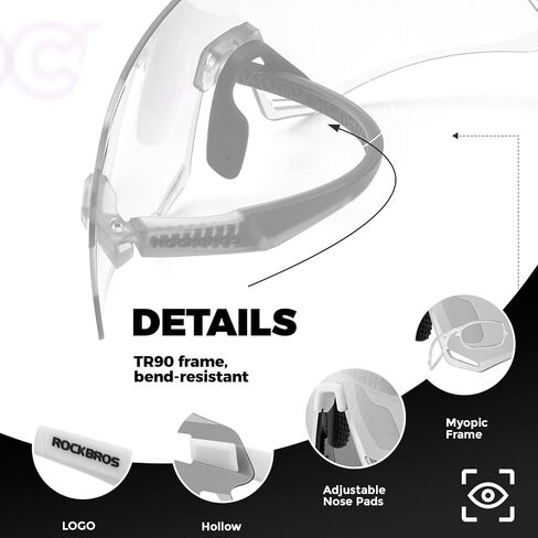 ROCKBROS Photochromic Cycling Sunglasses Bike Glasses for Men Women Sports Sunglasses UV Protection in Saudi Arabia