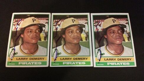 Larry Demery Pirates 1976 Topps #563 Pirates Signed Authentic Autograph FB15 - Autographed Baseball Cards in Saudi Arabia