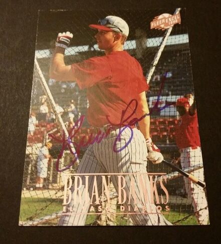 Brian Banks Diablos 1996 Fleer Excel #68 Diamondbacks Auth Signed Autograph M15 - Baseball Slabbed Autographed Cards in Saudi Arabia