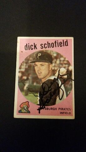 Dick Schofield Pirates 1959 Topps #68 Cardinals Authentic توقيع توقيع FB15 - بطاقات البيسبول الموقعة in Saudi Arabia
