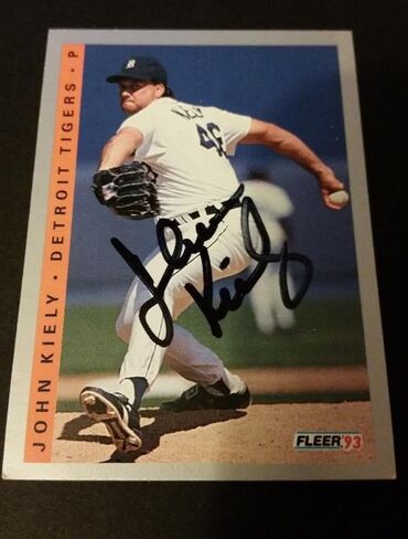 John Kiely Tigers 1993 Fleer #230 Yankees Authentic Signed Autograph JG2 - Baseball Slabbed Autographed Cards in Saudi Arabia