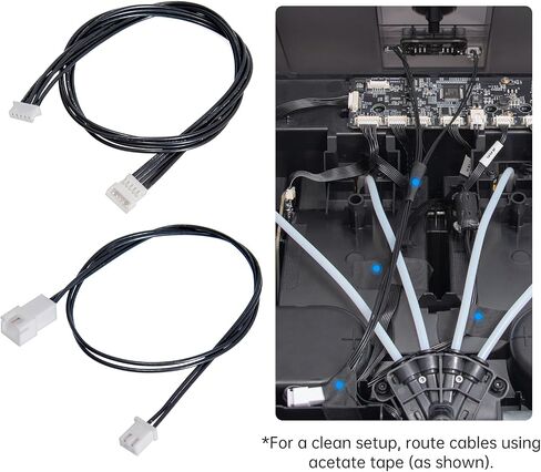BIQU 2PCS PANDA AMS Slack 2/5-Pin 11.81inch ترقية مجموعة كبلات التمديد الداخلية ، ل P1S-LAB P1S/P1P/X1C ثلاثية الأبعاد. in Saudi Arabia