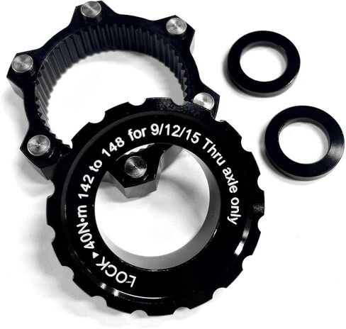 Best Parts Centerlock إلى 6 براغي قرص الفرامل محول دوار تعزيز محول Hub الأمامي 15x100mm إلى 110 مم الخلفية 12x142mm إلى 148 مم متوافق مع 9/11/15 مم (CL 12x142mm إلى 6 الترباس 12x148mm) in Saudi Arabia