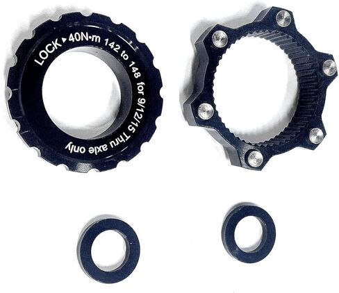 Best Parts Centerlock إلى 6 براغي قرص الفرامل محول دوار تعزيز محول Hub الأمامي 15x100mm إلى 110 مم الخلفية 12x142mm إلى 148 مم متوافق مع 9/11/15 مم (CL 12x142mm إلى 6 الترباس 12x148mm) in Saudi Arabia