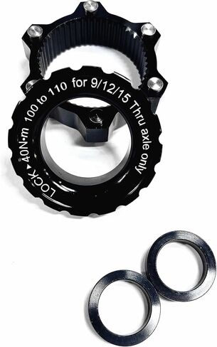 Best Parts Centerlock إلى 6 براغي قرص الفرامل محول دوار تعزيز محول Hub الأمامي 15x100mm إلى 110 مم الخلفية 12x142mm إلى 148 مم متوافق مع 9/11/15 مم (CL 12x142mm إلى 6 الترباس 12x148mm) in Kuwait