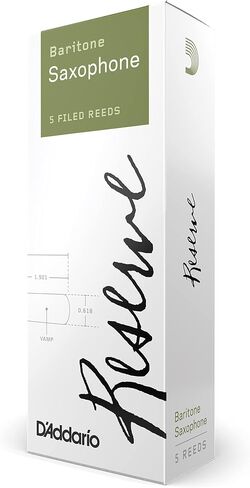 D’Addario Woodwinds Reserve, Baritone Saxophone Reeds, Strength 4.5, 5-Pack (DLR0545) in Saudi Arabia