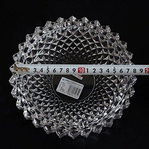 Crystal Cut Glass Round Ashtray Ash Tray7.67" / Large Ashtray Smoke Collectible Tribal Decoration in Saudi Arabia