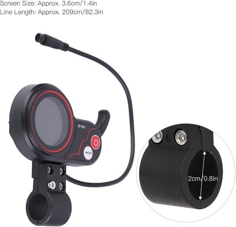 Ymiko 36V Scooter Scooter Throttle 48V LCD عرض الإبهام 6 PIN 60V E ملحقات التعديل الكهربائي إصبع 5 لقطع غيار evercross Joyer RJY Joyor LED LH100 (60 فولت) in Saudi Arabia