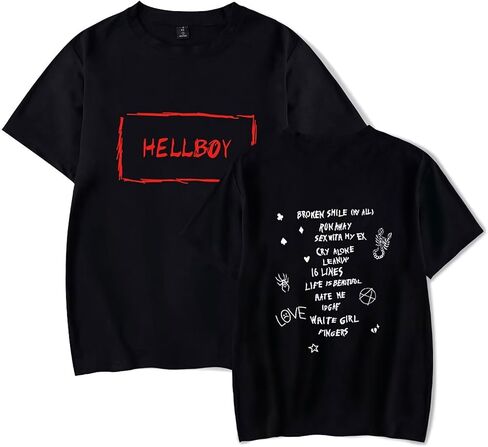 KPOP Rapper Short Sleeve Love Printed Shirt Fashion Hip Hop Tee Tops in Kuwait