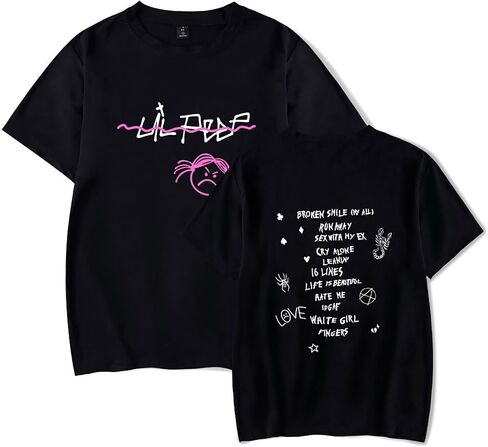 KPOP Rapper Short Sleeve Love Printed Shirt Fashion Hip Hop Tee Tops in Kuwait