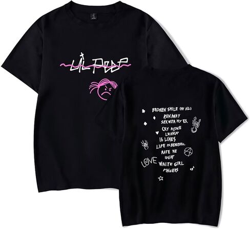 KPOP Rapper Short Sleeve Love Printed Shirt Fashion Hip Hop Tee Tops in Kuwait
