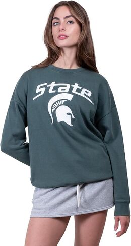فائق اللعبة الرسمية NCAA الرسمية الضخمة الحجم الكريوب من Sweatshirt Crew Pullover in Kuwait