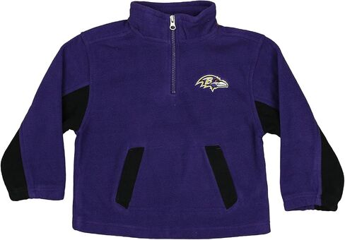 Outerstuff Baltimore Ravens NFL Little Boys 1/4 Zip Micro Fleece Sweater, Purple in Saudi Arabia