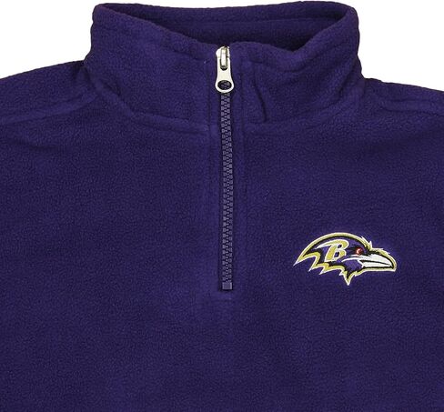 Outerstuff Baltimore Ravens NFL Little Boys 1/4 Zip Micro Fleece Sweater, Purple in Saudi Arabia