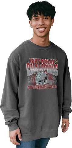 Blue 84 Men NCAA مرخص رسميًا في ولاية أوهايو بوكيز الأبطال الوطنية 2024 كرونيك ذا بلوز ديبورت مصبوغ أسود خمر in Saudi Arabia