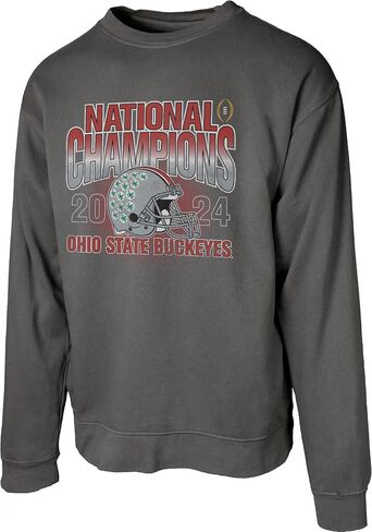 Blue 84 Men NCAA مرخص رسميًا في ولاية أوهايو بوكيز الأبطال الوطنية 2024 كرونيك ذا بلوز ديبورت مصبوغ أسود خمر in Saudi Arabia