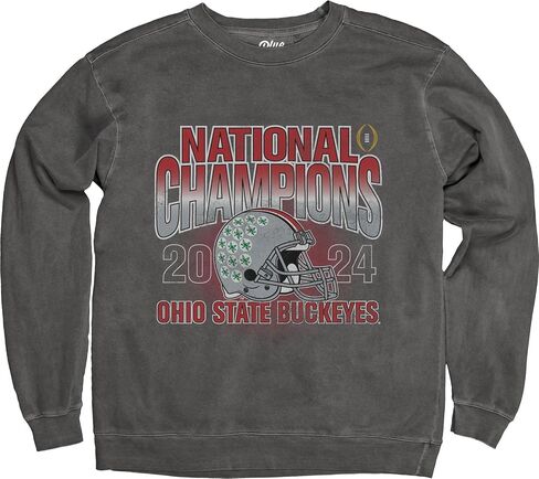 Blue 84 Men NCAA مرخص رسميًا في ولاية أوهايو بوكيز الأبطال الوطنية 2024 كرونيك ذا بلوز ديبورت مصبوغ أسود خمر in Saudi Arabia