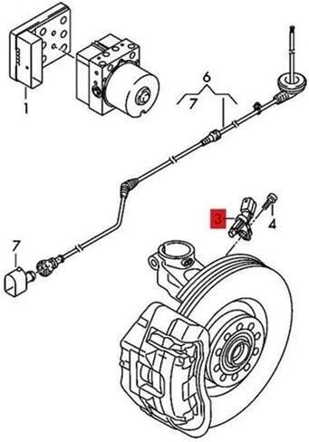 ABS Wheel Speed Sensor WHT003860 WHT 003 861 WHT 003 862 WHT003863 in Saudi Arabia