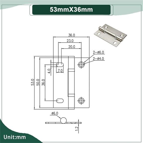 304 Stainless Steel Folding Silent Door Hinge 1Pcs(124mmX87.5mm-2) in Kuwait