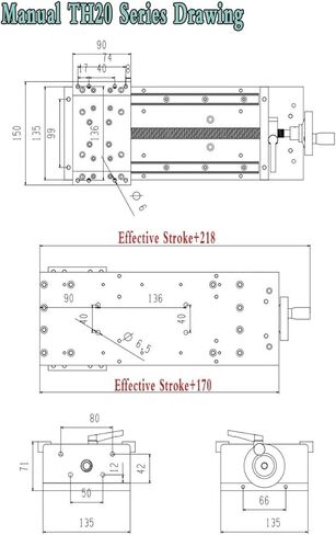 Linear Guide Rails Linear Movement Module Platform Dust Cover Heavy Load HGR15 Guide SFU1605/1610 Handwheel Slide(SUF1610-200mm) in Kuwait