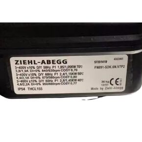 400V 3.8/1.9A 1.85/1.05KW 840/630RPM Cooling Fan in Saudi Arabia