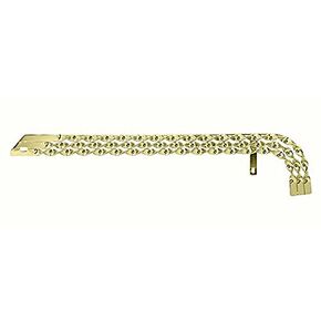 Gold Lowrider Triple Flat Twisted Bike Chain Guard. Bicycle Chain Cover for 26 inch Bike, lowrider, Beach Cruisers Bikes. in Saudi Arabia