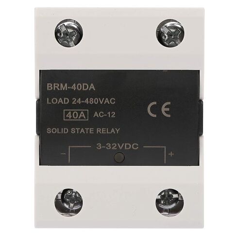 BRM-40DA Load 24-480VAC Solid State Relay Reduced EMI. Ideal for Heating Cooling Control, Numerical Controlled Machinery, and More. in Saudi Arabia