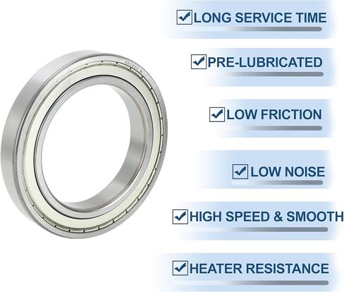 ACROPIX 6024ZZ & Deep Groove Ball Bearings P0 120x180x28mm Lubricated Bearings Double Metal Seal Silver Tone Scooter Skateboard Wheel in Saudi Arabia