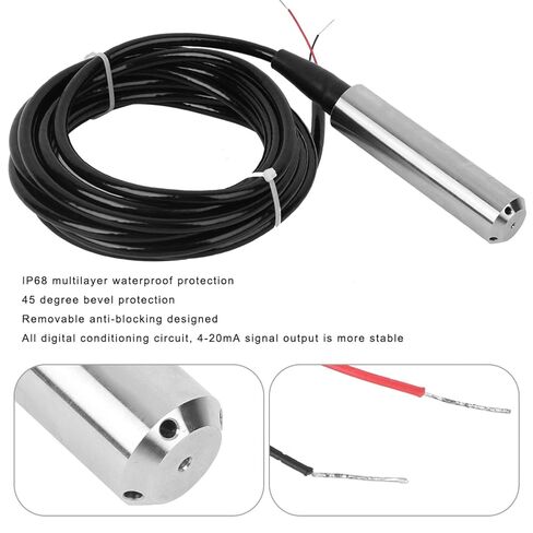 Liquid Level Sensor,TL?136 Throw-in Type Submersible Level Sensor 5 Optional Measuring Range Liquid Level Transmitter,24VDC 4?20mA Output(0-2m) in Saudi Arabia