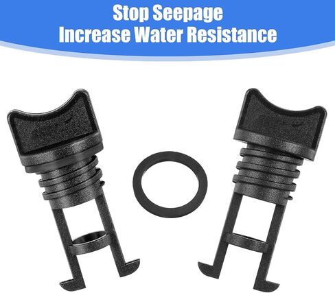 4 مساءً سدادات Scupper لقوت قوارب قوارب الكاياك كاياك مجموعة متينة سد قوارب مع ختم المطاط للزورق ، الزورق ، والقارب (الأزرق) in Kuwait