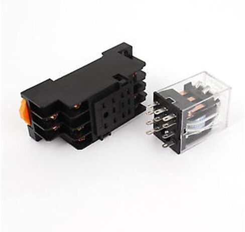 AC 110V/120V Coil Power Relay HH53P-L 11Pin 3NO 3NC w PYF11A Socket Base 20 Pcs in Saudi Arabia